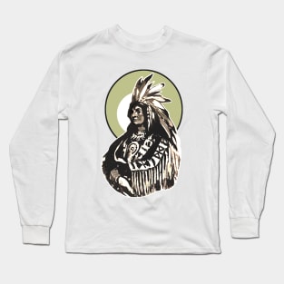 Native American Apache Chief Long Sleeve T-Shirt